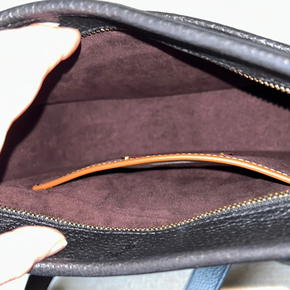 Coach Black Leather Shoulder Bag - Picture 7 of 8